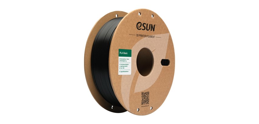 eSUN PLA-Basic Polymilchsäure (PLA) Schwarz 1 kg