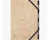 Trieur Harmonika 9 compartiments Eterneco - A4 - Brun motifs géométriques