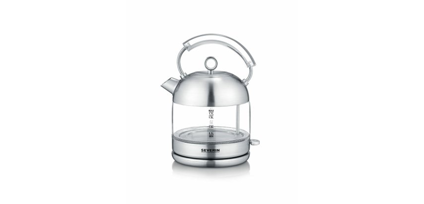 Bouilloire en verre Retro WK 3459, acier inoxydable