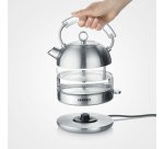 Bouilloire en verre Retro WK 3459, acier inoxydable