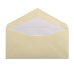 25 enveloppes DL (110x220mm) Vergé de France doublées gommées
