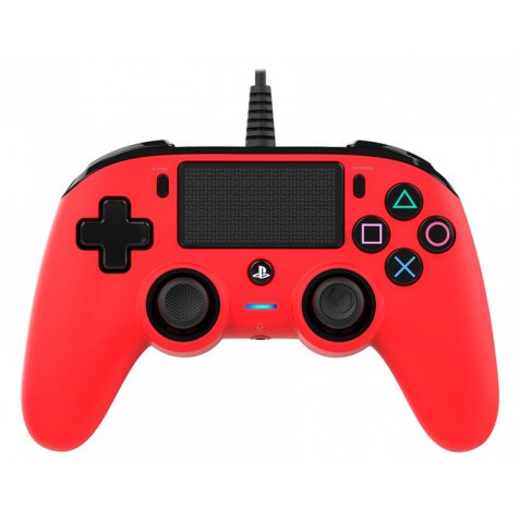 NACON PS4OFCPADRED mando y volante Rojo USB Gamepad Analógico/Digital PC, PlayStation 4