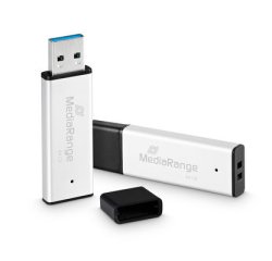 MediaRange MR1901 USB Flash Drive 64 GB USB Type-A 3.2 Gen 1 (3.1 Gen 1) Black, Silver