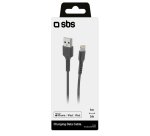 SBS Câble USB - Lightning Noir 1m