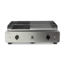 KRAMPOUZ Plancha GECIO2OA00 Duo electrique Barbecue/Plancha Inox