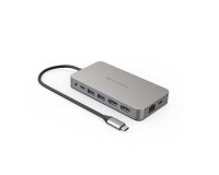 HYPER HDM1H base para portátil y replicador de puertos USB 3.2 Gen 1 (3.1 Gen 1) Type-C Acero inoxidable