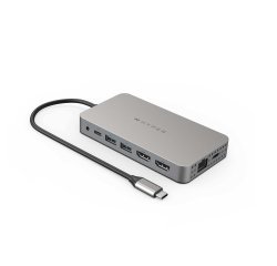 HYPER HDM1H base para portátil y replicador de puertos USB 3.2 Gen 1 (3.1 Gen 1) Type-C Acero inoxidable