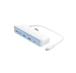 HYPER HD34A8 base para portátil y replicador de puertos USB 3.2 Gen 1 (3.1 Gen 1) Type-C Blanco