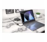 HYPER HD425B base para portátil y replicador de puertos USB 3.2 Gen 1 (3.1 Gen 1) Type-C Acero inoxidable