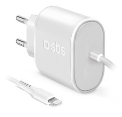 SBS Chargeur secteur 5W + câble Lightning 1m