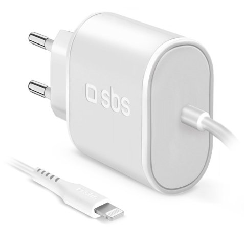 SBS Chargeur secteur 5W + câble Lightning 1m