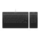 3Dconnexion Keyboard Pro with Numpad clavier Bureau USB + RF Wireless + Bluetooth AZERTY Français Noir