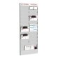 Planning Office Gris élément Suivant 20 cases pour formats A4, L47,7 x H126,3 x P4,6 cm