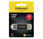 Intenso Twist Line unità flash USB 32 GB USB Type-A / USB Type-C 3.2 Gen 1 (3.1 Gen 1) Antracite
