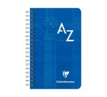 Répertoire clairefontaine reliure intégrale papier vélin velouté couverture lavable 75x120mm 100 pages 90g 5x5mm