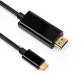 DLH DY-TU4662B câble vidéo et adaptateur 2 m USB Type-C HDMI Noir