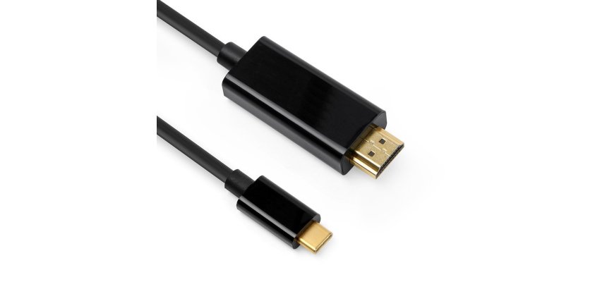 DLH DY-TU4662B câble vidéo et adaptateur 2 m USB Type-C HDMI Noir