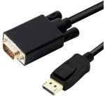DLH DY-TU4696B câble vidéo et adaptateur 2 m DisplayPort VGA (D-Sub) Noir