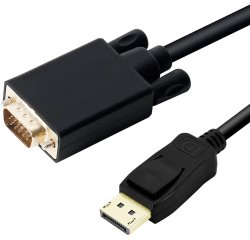 DLH DY-TU4696B câble vidéo et adaptateur 2 m DisplayPort VGA (D-Sub) Noir