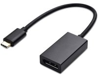DLH ADAPTATEUR USB-C MALE VERS DISPLAYPORT (DP) FEMELLE - Longueur 21cm - 4K/60Hz - Noir
