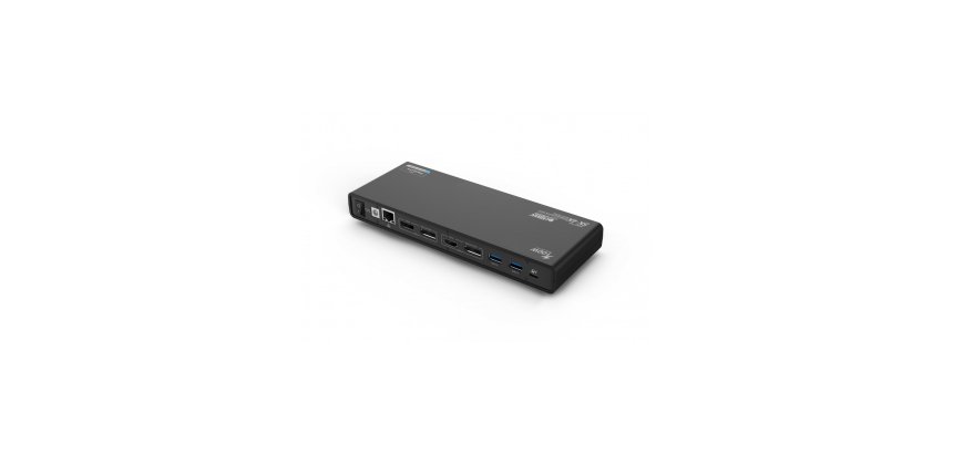 Urban Factory TCD50UF replicatore di porte e docking station per laptop Cablato USB 3.2 Gen 1 (3.1 Gen 1) Type-A + Type-C Nero