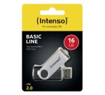 Intenso Basic Line USB flash drive 16 GB USB Type-A 2.0 Zwart, Zilver