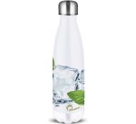 Bouteille isotherme 500ml \"citron\"  en acier inoxidable chaud 12h /froid 24h          incassable
