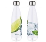 Bouteille isotherme 500ml \"citron\"  en acier inoxidable chaud 12h /froid 24h          incassable