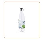 Bouteille isotherme 500ml \"citron\"  en acier inoxidable chaud 12h /froid 24h          incassable