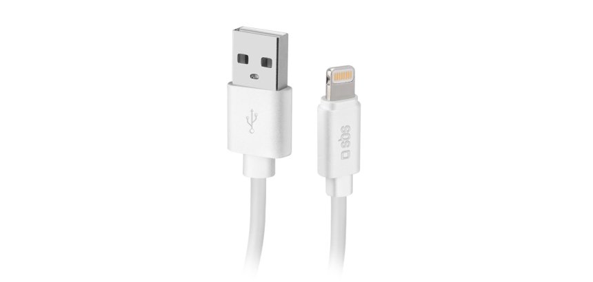 SBS Câble USB - Lightning Blanc