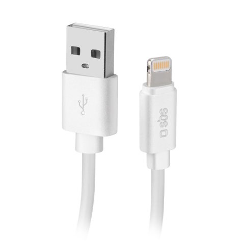 SBS Câble USB - Lightning Blanc