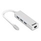 Hamlet XHUB331TCL replicatore di porte e docking station per laptop USB 3.2 Gen 1 (3.1 Gen 1) Type-C Bianco