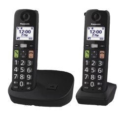 Panasonic KX-TGU112 Teléfono DECT Identificador de llamadas Negro
