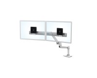 Ergotron LX Series Desk Dual Direct Arm 63,5 cm (25") Bureau Blanc