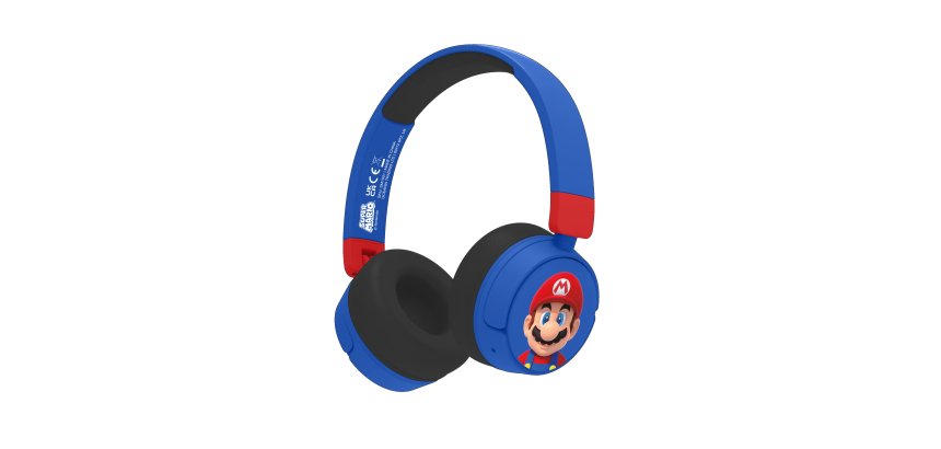OTL Technologies Super Mario SM1001 cuffia e auricolare Con cavo e senza cavo A Padiglione Gaming USB tipo-C Bluetooth Blu, Rosso