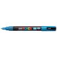 Marqueur pte conique fine en plastique, base d'eau, encre à pigmentation Bleu Clair Pailleté