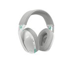 Logitech G G321 LIGHTSPEED, auriculares inalámbricos Bluetooth para gaming, comodidad y ajuste dinámicos, micrófono de varilla 16 kHz, PC, PS4, PS5, Nintendo Switch y dispositivos móviles (blanco)