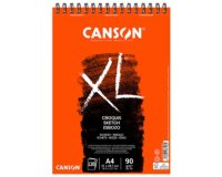 Bloc croquis canson xl spirale petit côté micro-perforations 90g a5 60f