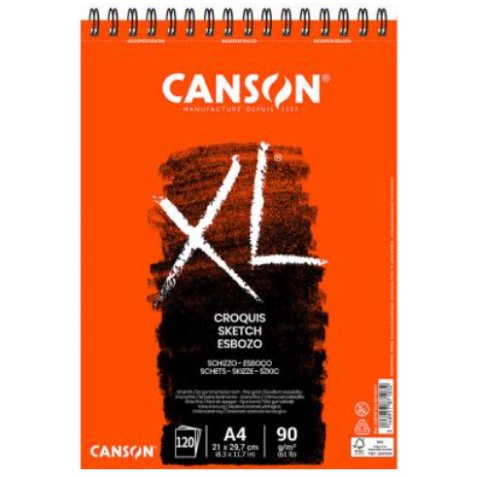 Bloc à croquis et esquisse 'XL CROQUIS', A5, 90 g/m2