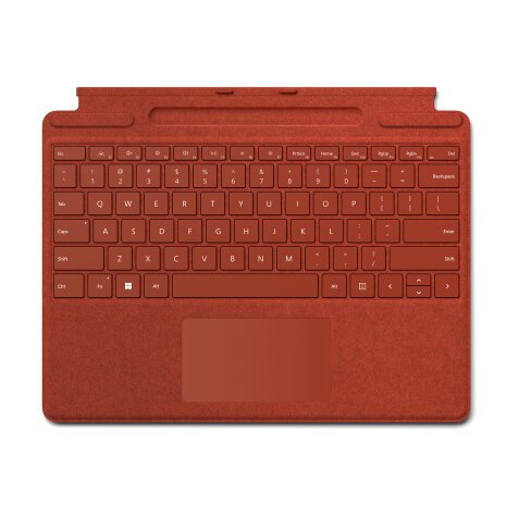 Microsoft Surface Pro Signature Keyboard QWERTY Español Microsoft Cover port Rojo