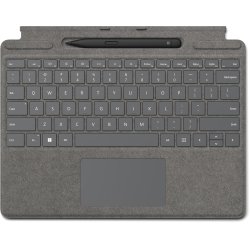 Microsoft 8X8-00173 tastiera per dispositivo mobile Microsoft Cover port Platino