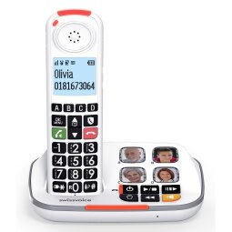 Teléfono SwissVoice Xtra 2355 Teléfono DECT Identificador de llamadas Blanco
