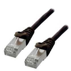 MCL Cable RJ45 Cat6 5.0 m Black câble de réseau Noir 5 m F/UTP (FTP)