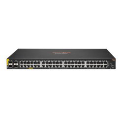 HPE Aruba Networking CX 6000 48G Class4 PoE 4SFP 370W Géré L3 Gigabit Ethernet (10/100/1000) Connexion Ethernet, supportant l'alimentation via ce port (PoE) 1U
