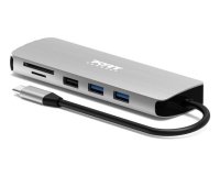 Port Designs 900164 station d'accueil Avec fil USB 3.2 Gen 1 (3.1 Gen 1) Type-C Acier inoxydable