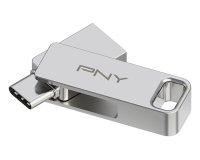 PNY DUO LINK unità flash USB 64 GB USB Type-A / USB Type-C 3.2 Gen 1 (3.1 Gen 1) Acciaio inox