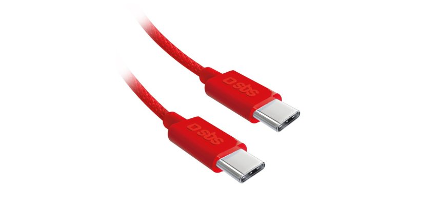 SBS Câble USB textile USB-C - USB-C 1.5m