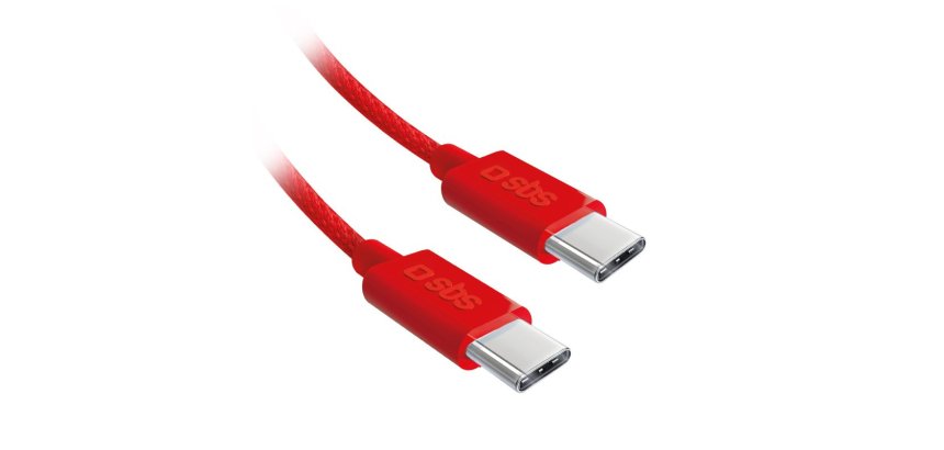 SBS Câble USB textile USB-C - USB-C 1.5m