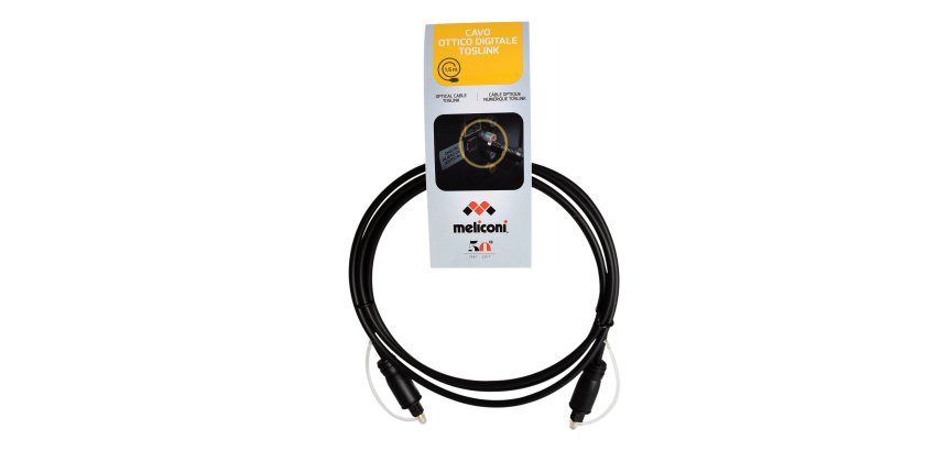 Meliconi 497202 audio cable 1.5 m TOSLINK Black