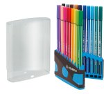 Feutre coloriage stabilo pen 68 encre aquarellable pointe  ogive moyenne robuste color   parade etui chevalet 20